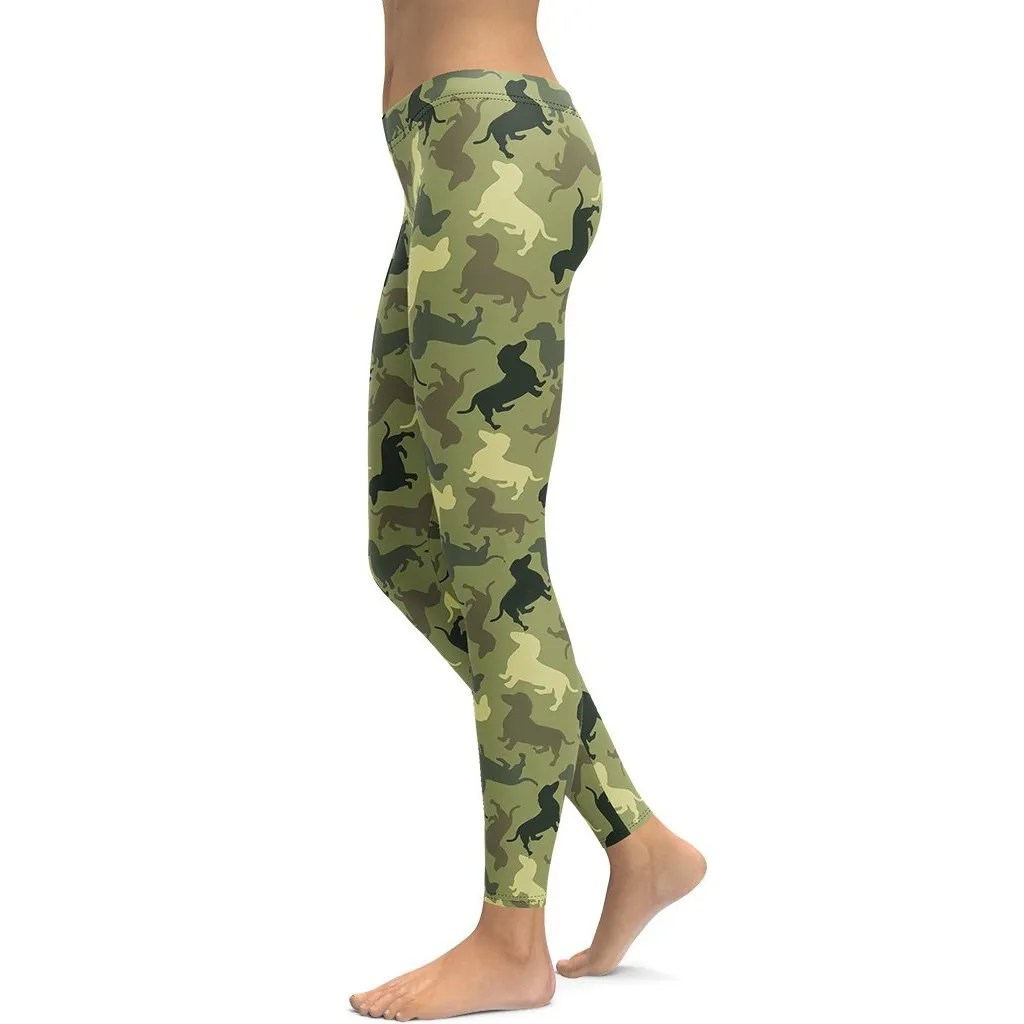 Dachshund Camo Leggings