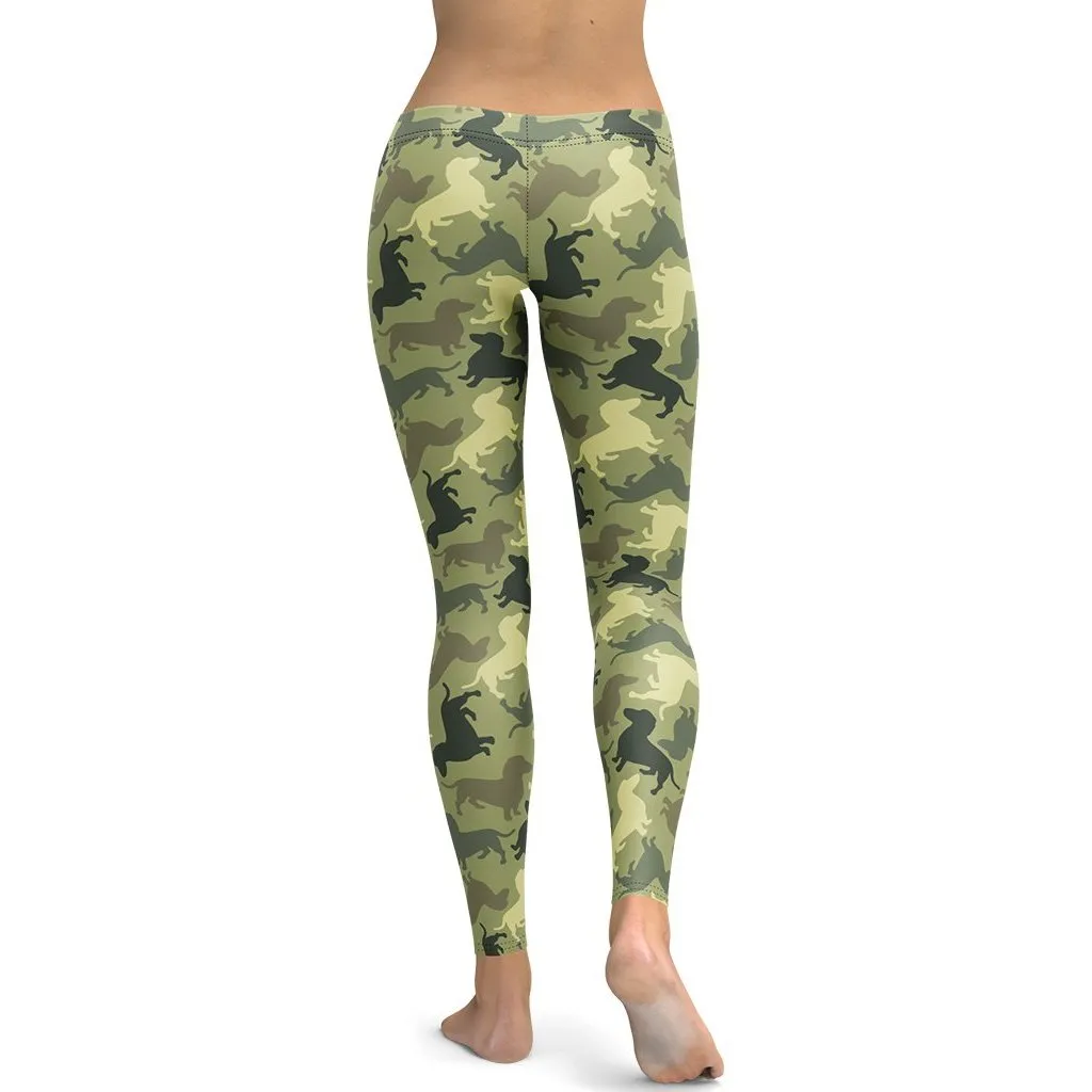 Dachshund Camo Leggings