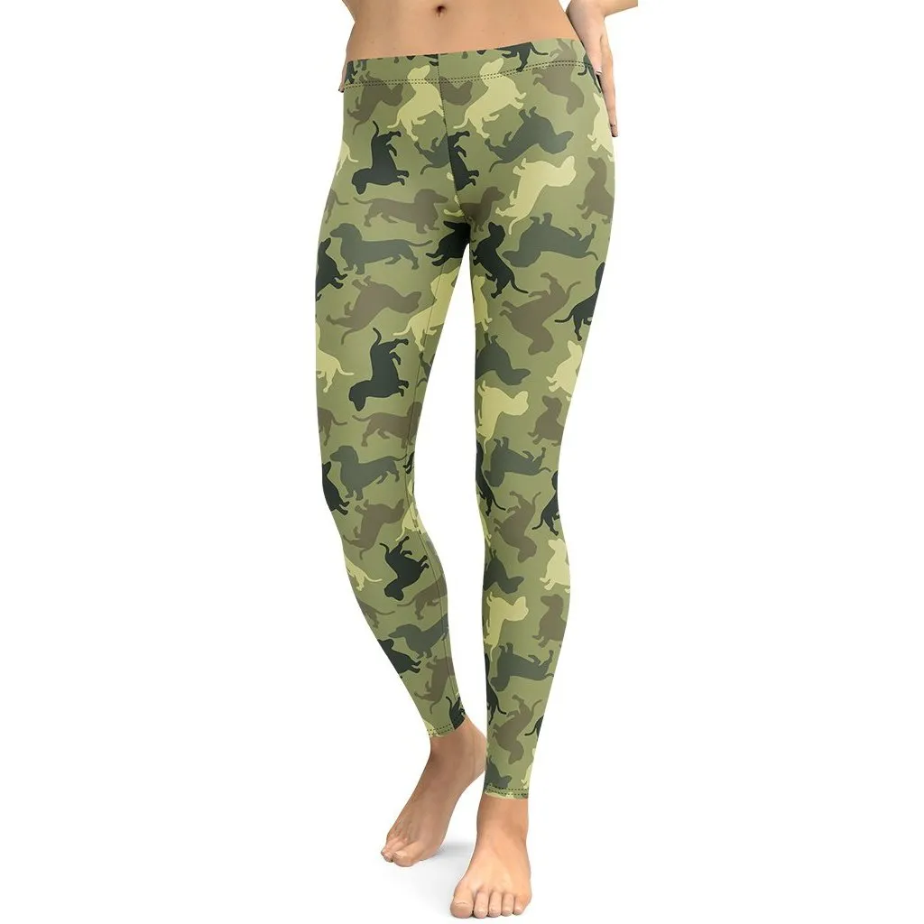 Dachshund Camo Leggings