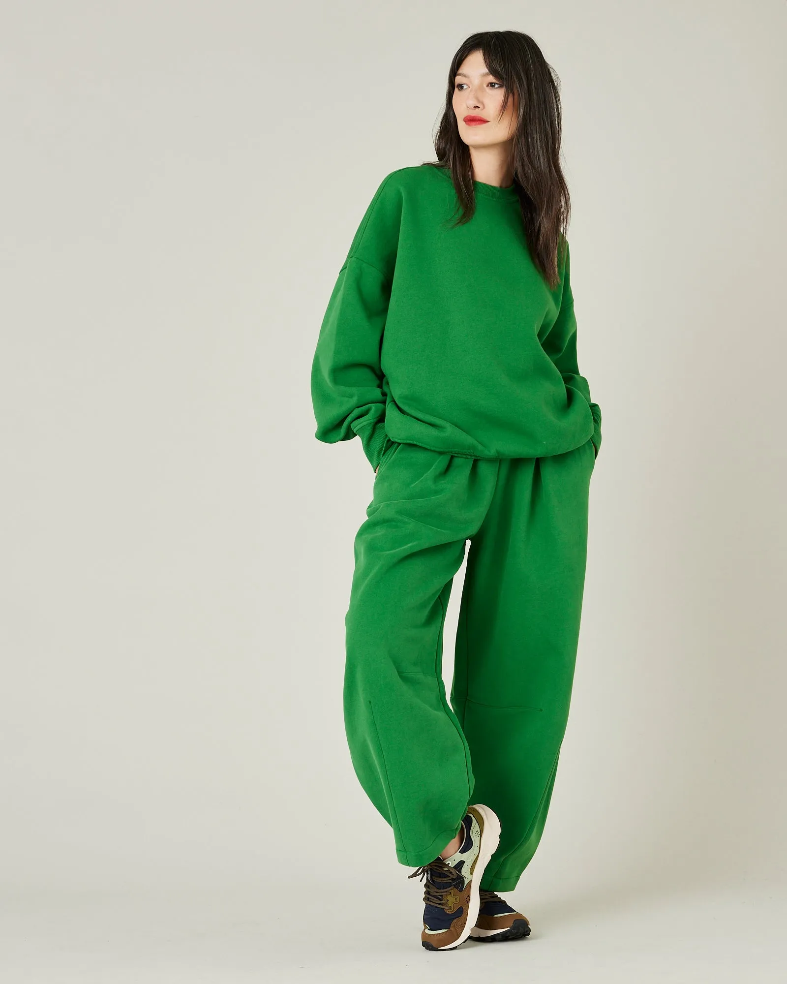 Daisy Juniper Green Organic Cotton Jersey Trousers