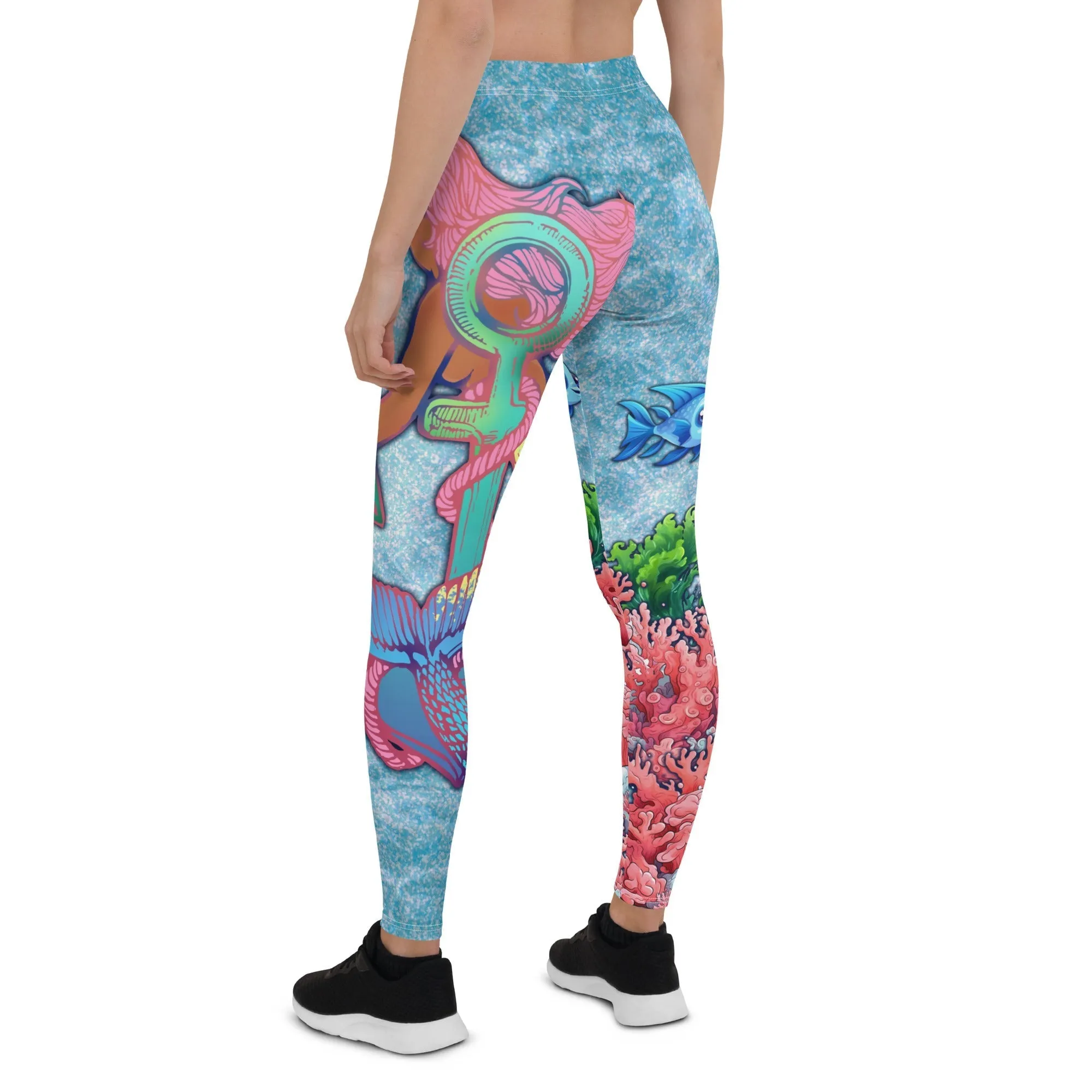 Darker Skin Mermaid Leggings