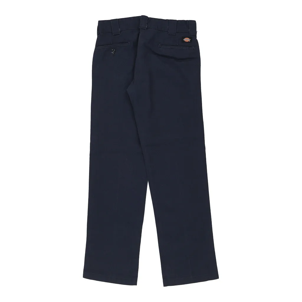 Dickies Trousers - 30W 31L Navy Cotton Blend