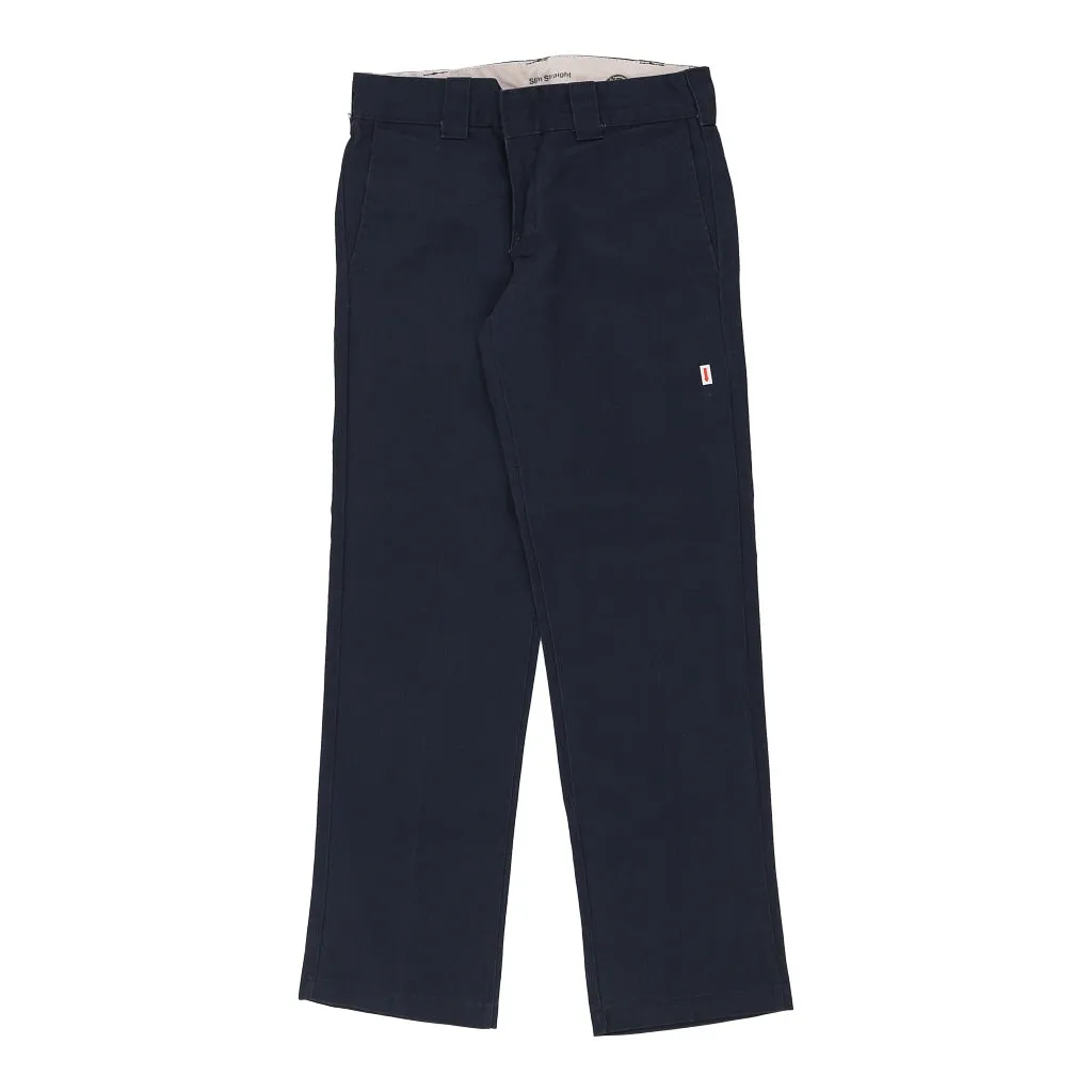 Dickies Trousers - 30W 31L Navy Cotton Blend