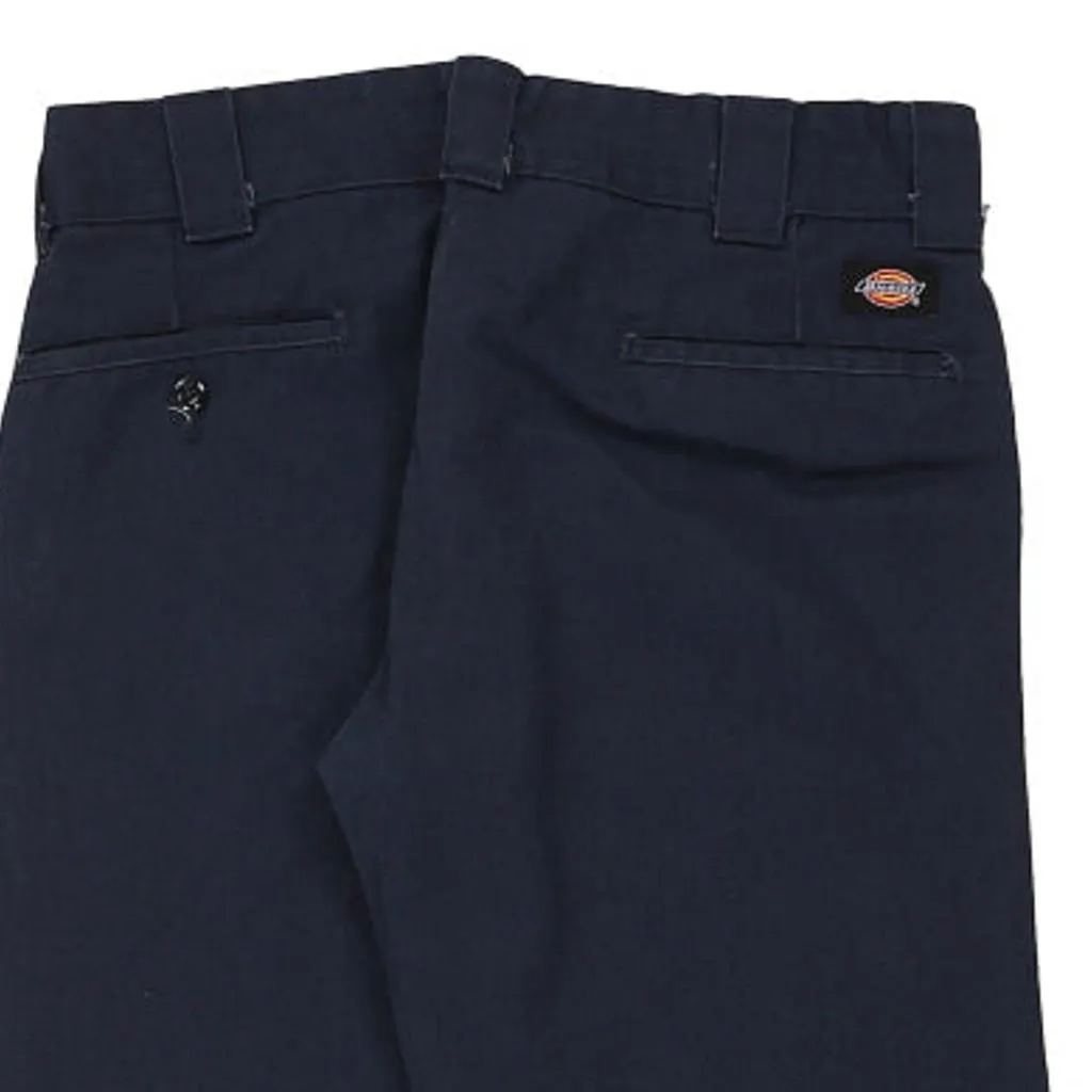 Dickies Trousers - 30W 31L Navy Cotton Blend