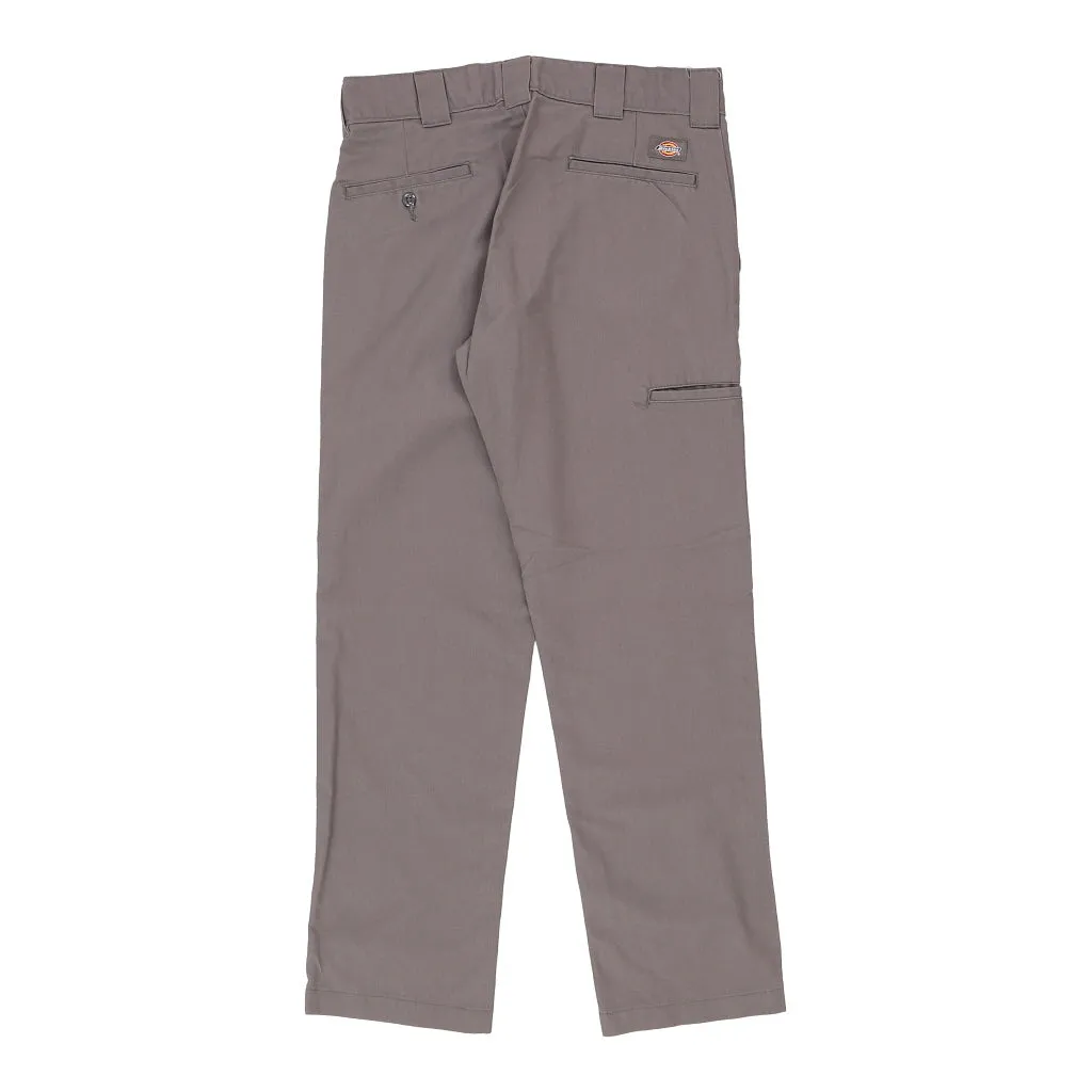 Dickies Trousers - 32W 30L Grey Cotton Blend