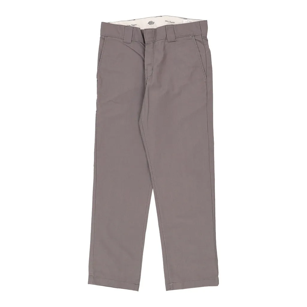 Dickies Trousers - 32W 30L Grey Cotton Blend