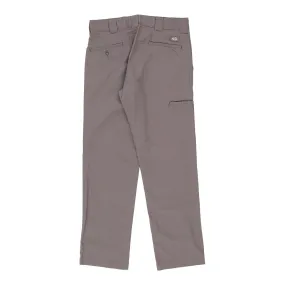 Dickies Trousers - 32W 30L Grey Cotton Blend