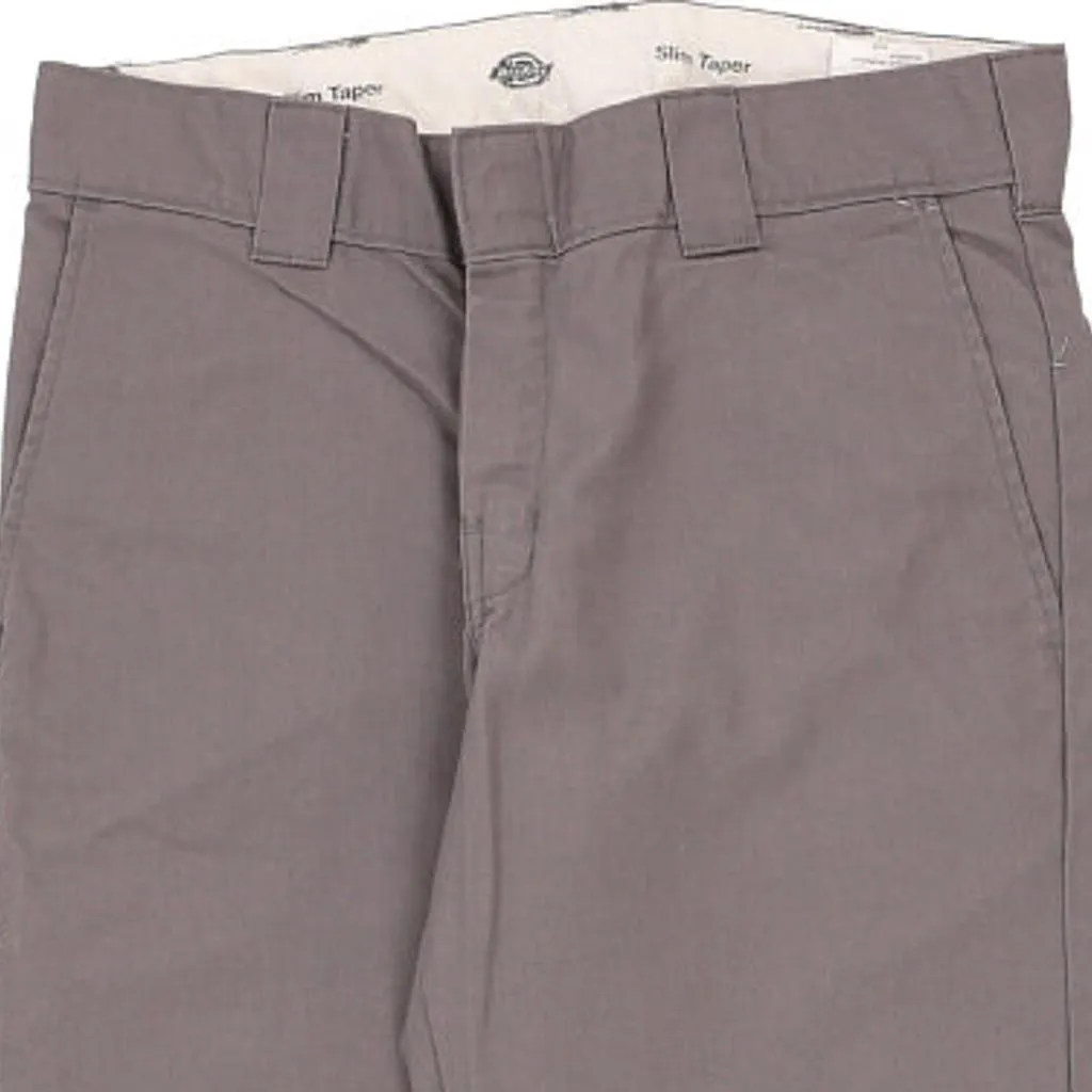 Dickies Trousers - 32W 30L Grey Cotton Blend