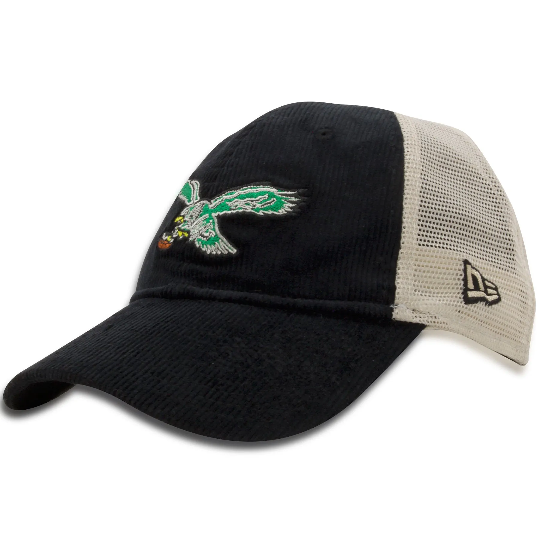 Eagles Mesh back hat | Philadelphia Birds Throwback Black Corduroy Trucker Hat