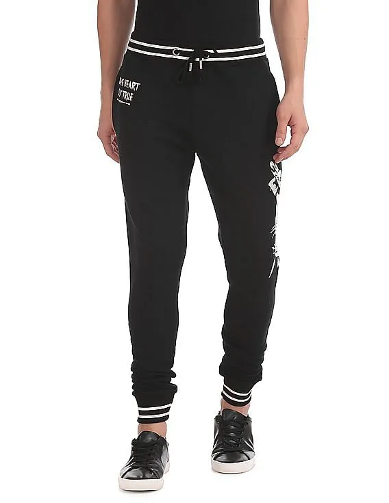 Ed Hardy Slim Fit Printed Joggers