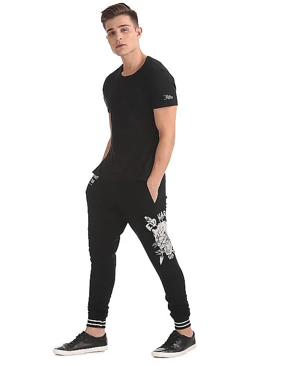 Ed Hardy Slim Fit Printed Joggers