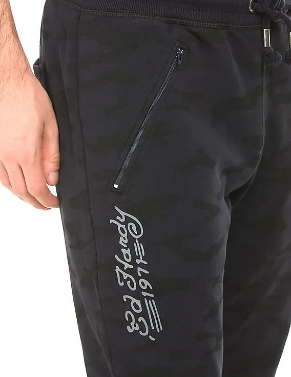 Ed Hardy Tonal Print Regular Fit Joggers