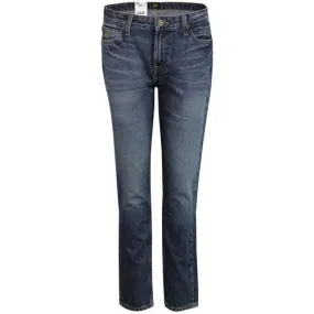 Elly LEE High Waist Slim Straight Denim Jeans (RW)