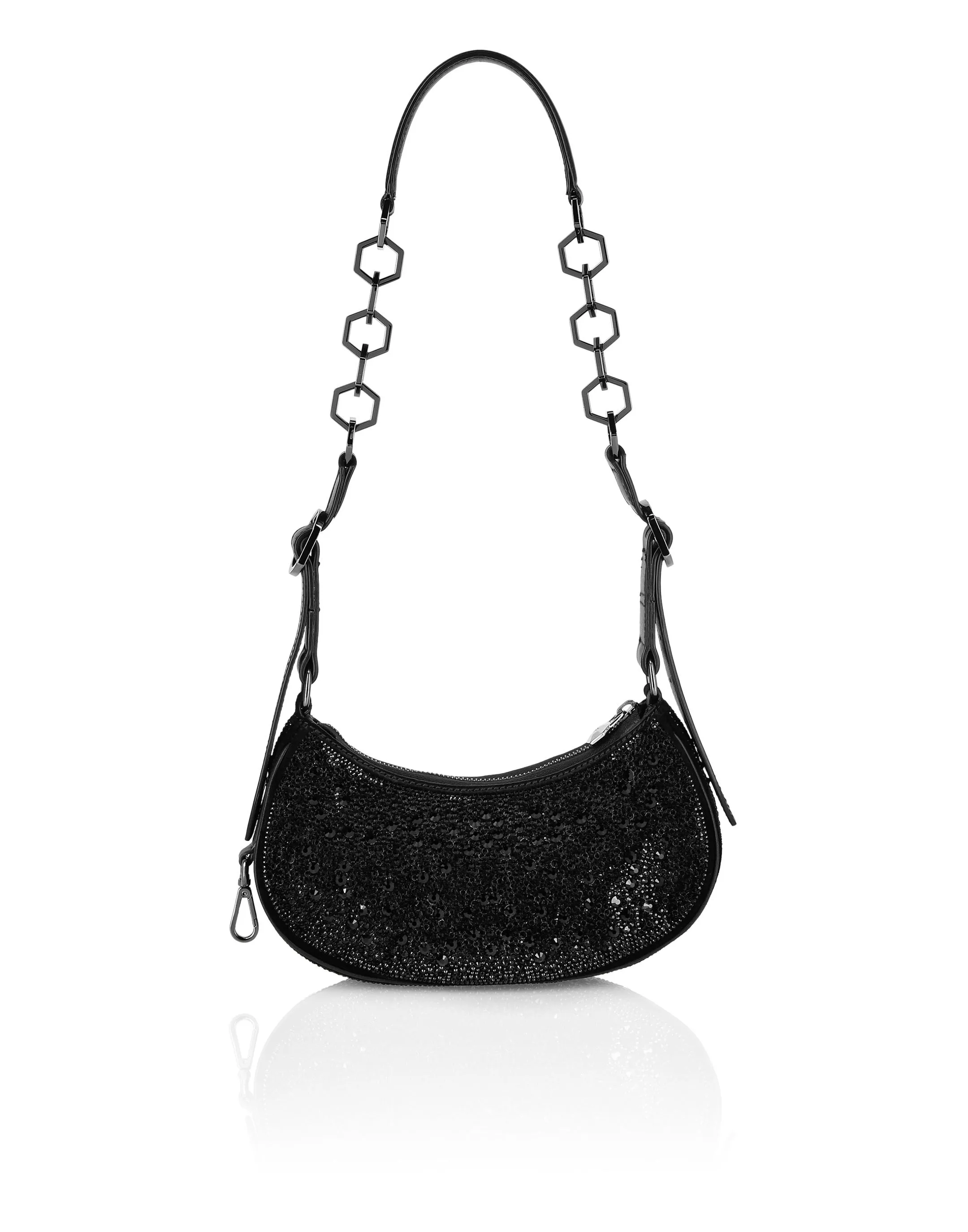 Embellished Suede Shoulder Bag ECLIPSE