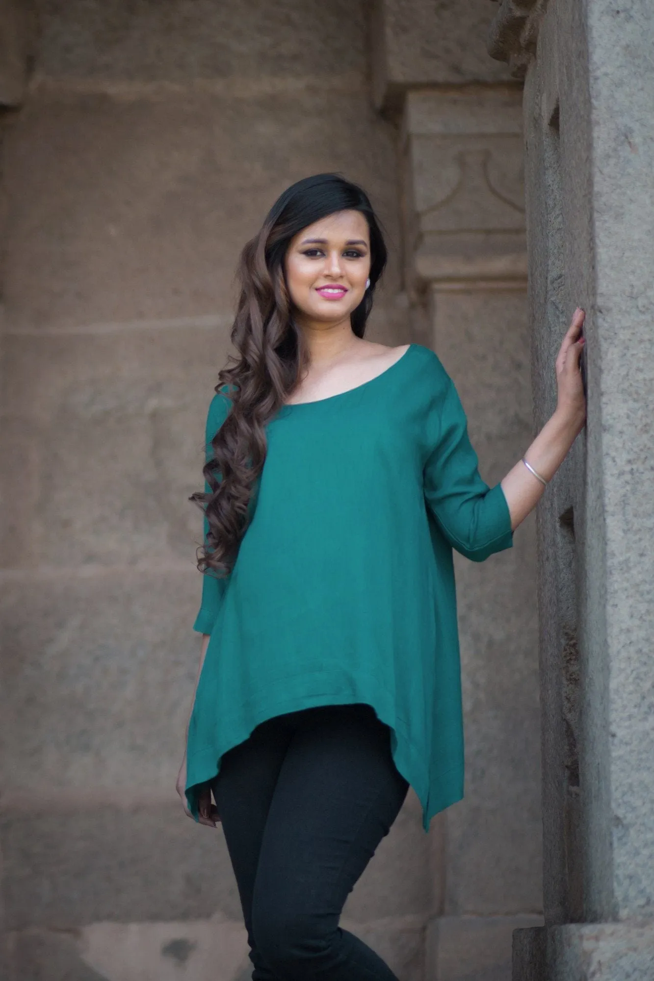 Emerald Viscose Maternity Top