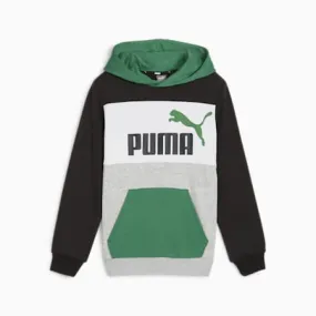 ESS BLOCK Hoodie - Youth 8-16 years | Archive Green | PUMA Back to School | PUMA 