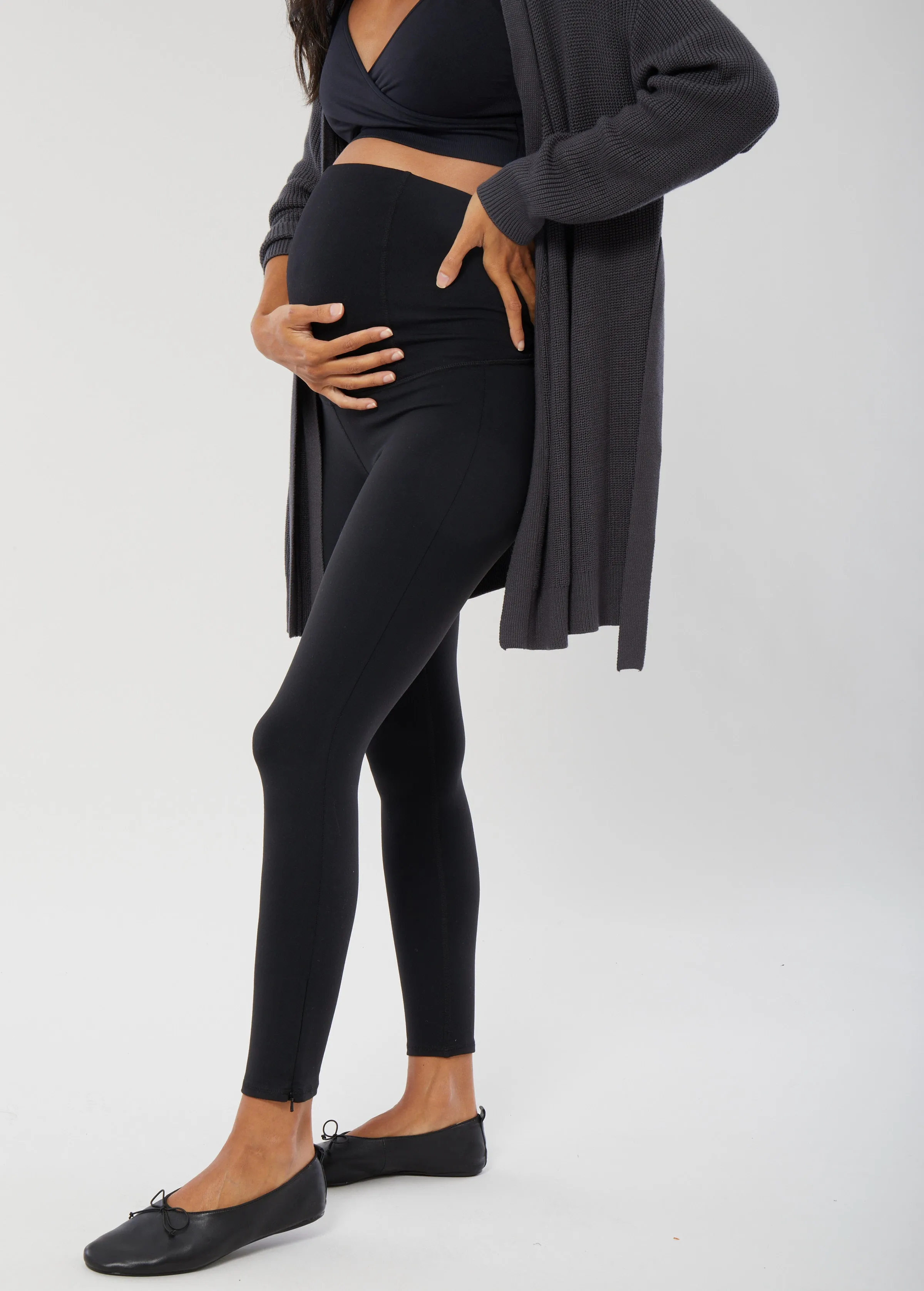 Everyday Ankle Zip Maternity Legging