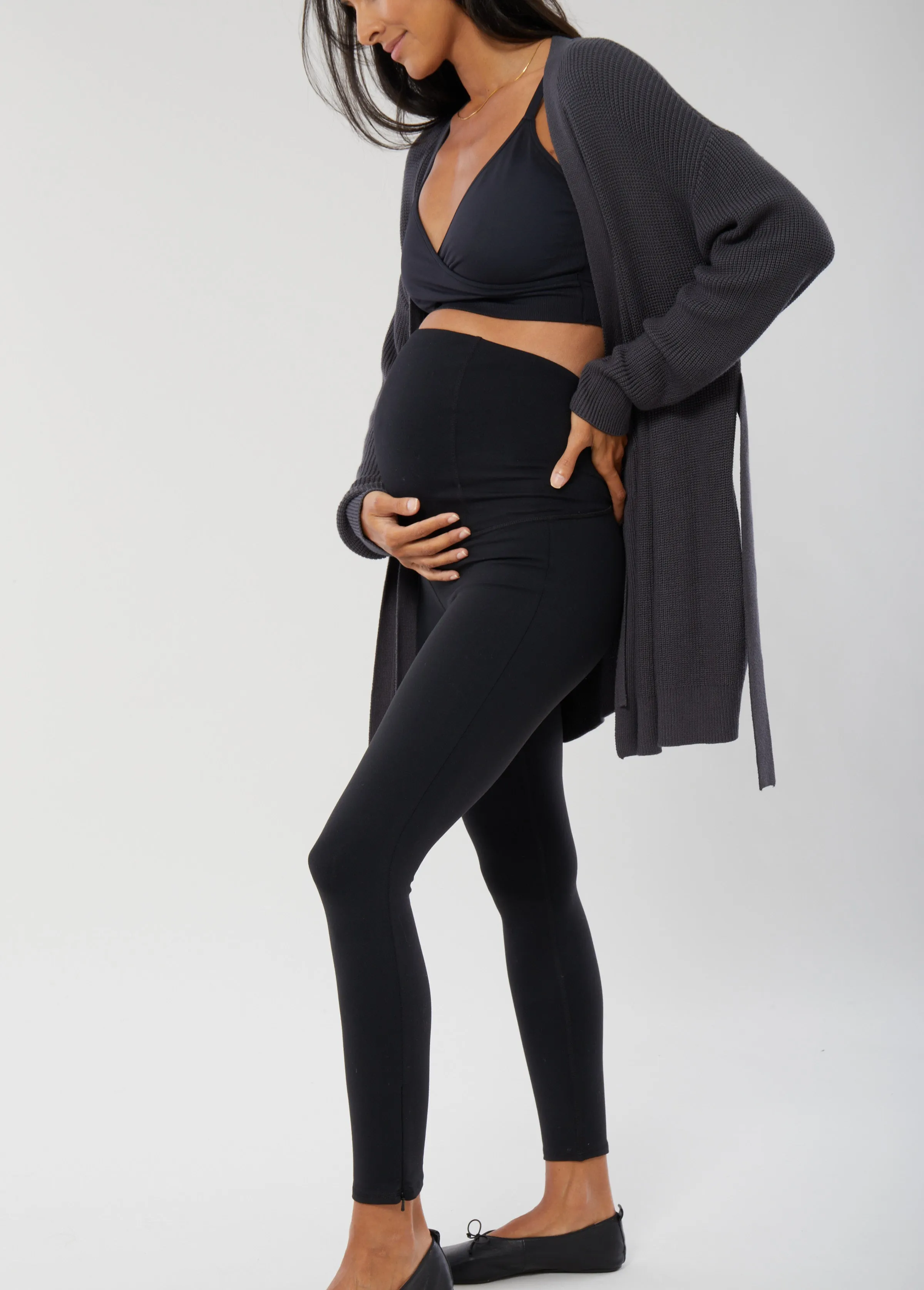 Everyday Ankle Zip Maternity Legging