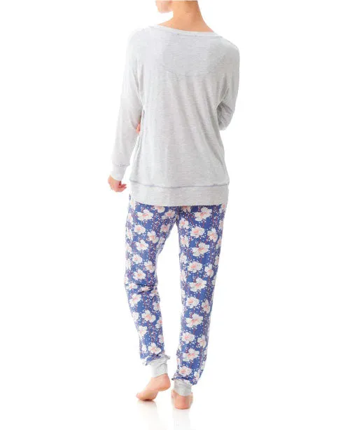 Florence Broadhurst - Long Ski Pj Set - Spotted Floral