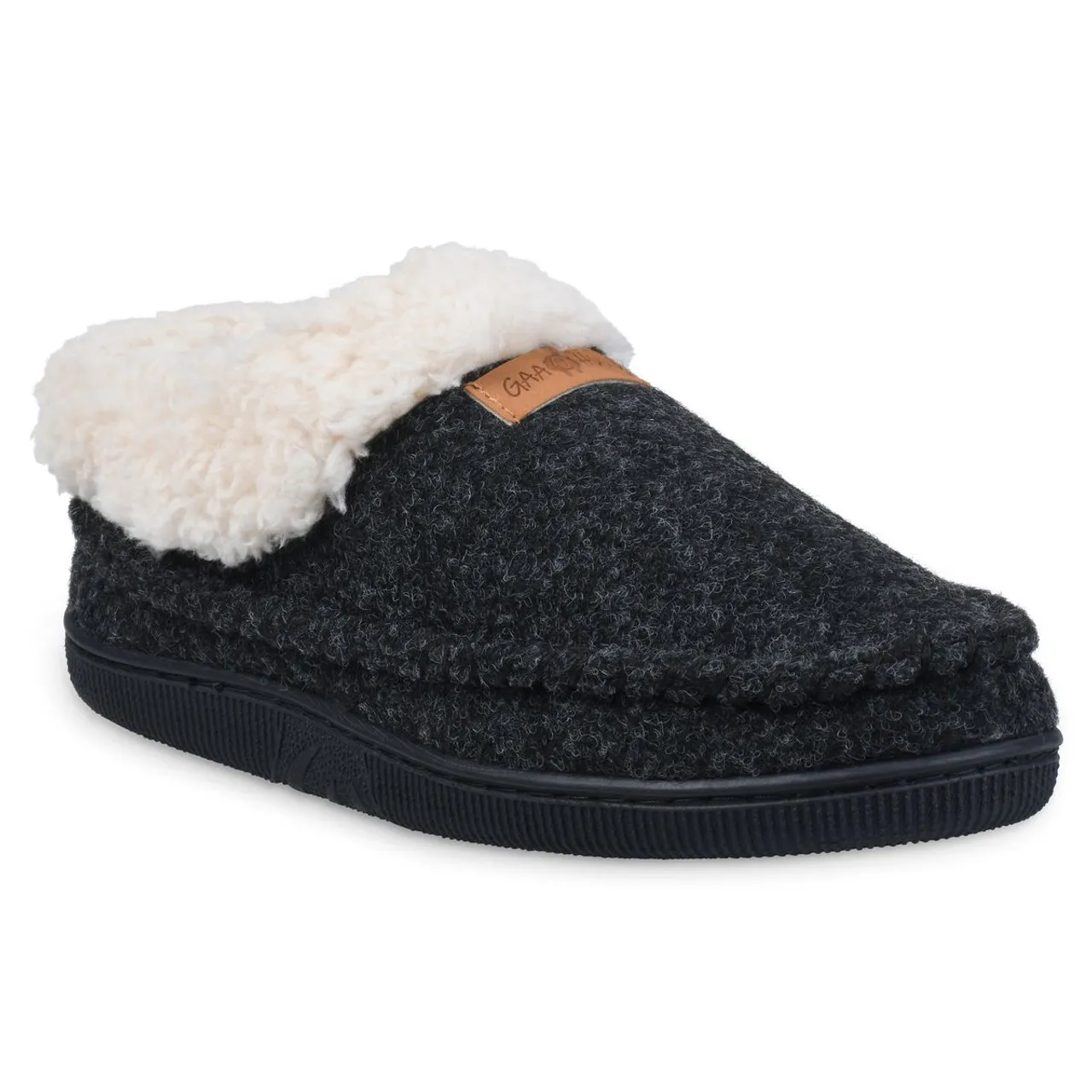 Gaahuu Faux Wool Mocassin Slipper for Women