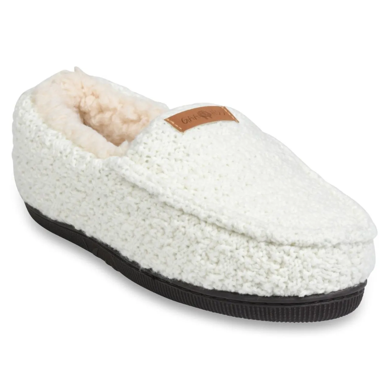 Gaahuu Faux Wool Mocassin Slipper for Women