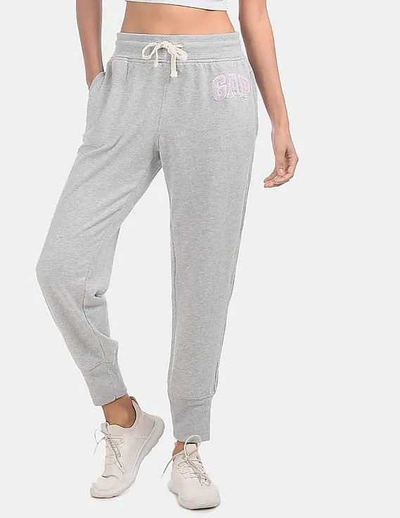 GAP Grey Brand Logo Knit Joggers