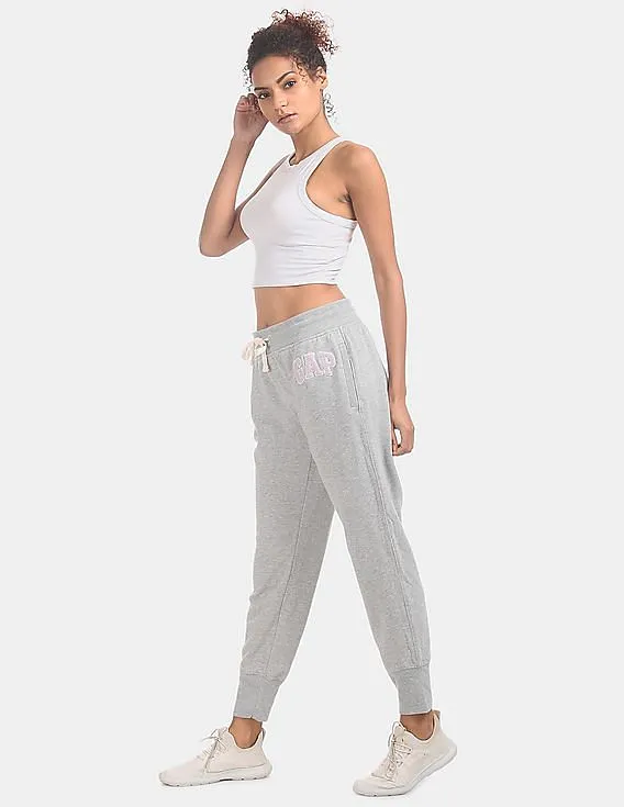 GAP Grey Brand Logo Knit Joggers