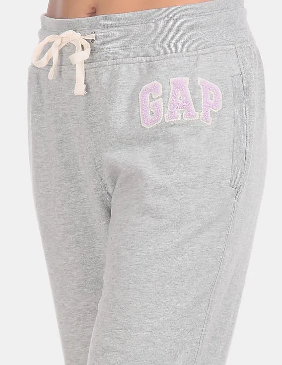 GAP Grey Brand Logo Knit Joggers