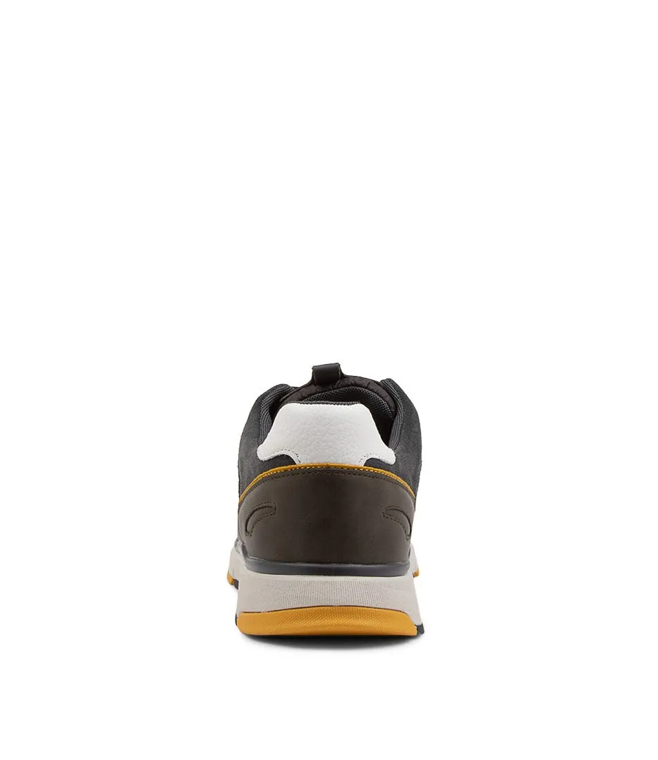 GEOX U Dolomia Anthracite Leather Sneakers