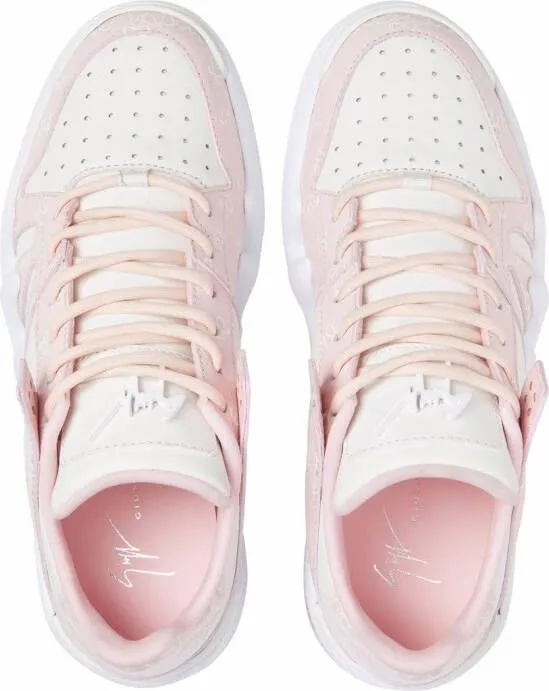 Giuseppe Zanotti Talon high-top bandana sneakers Pink