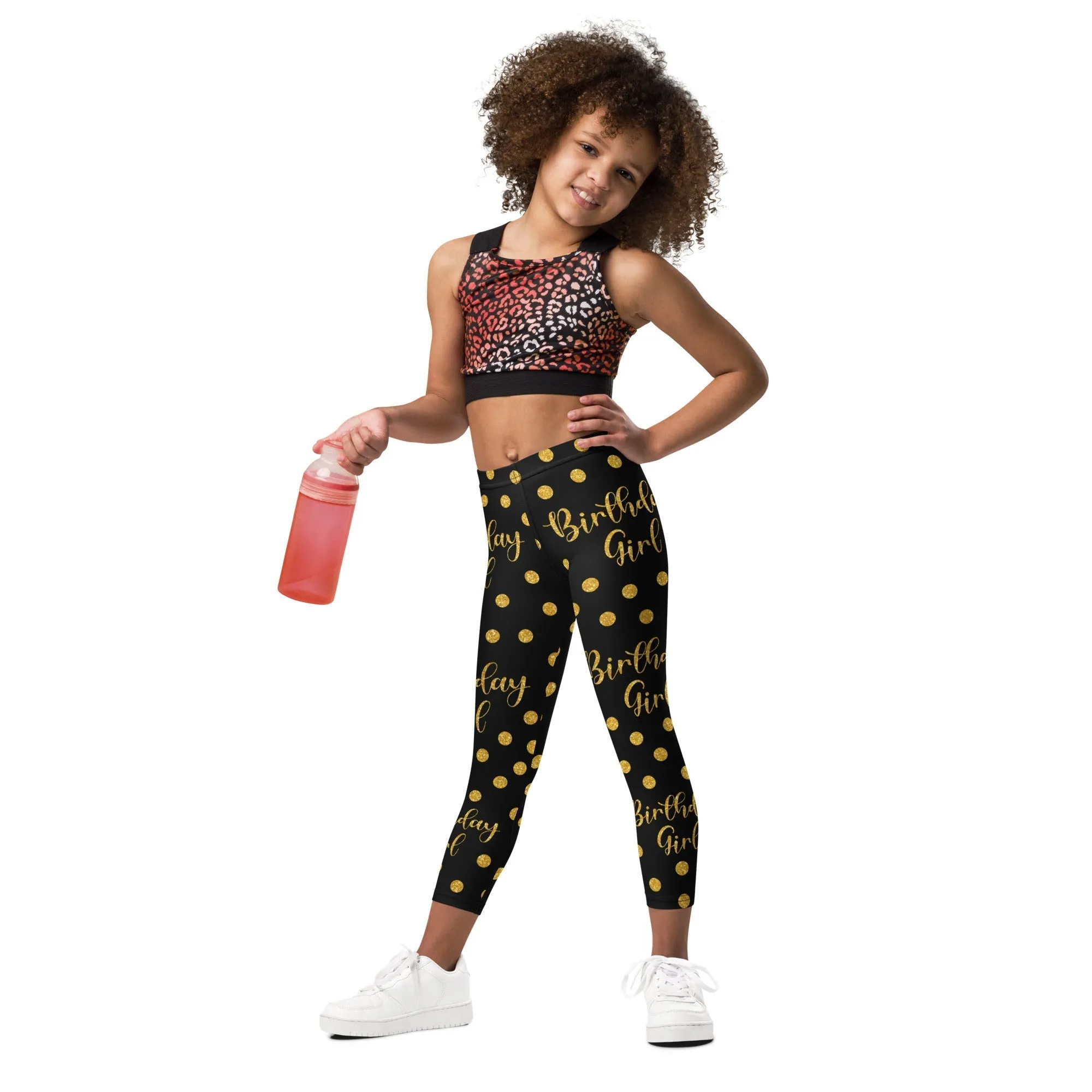 Golden Birthday Girl Kid's Leggings