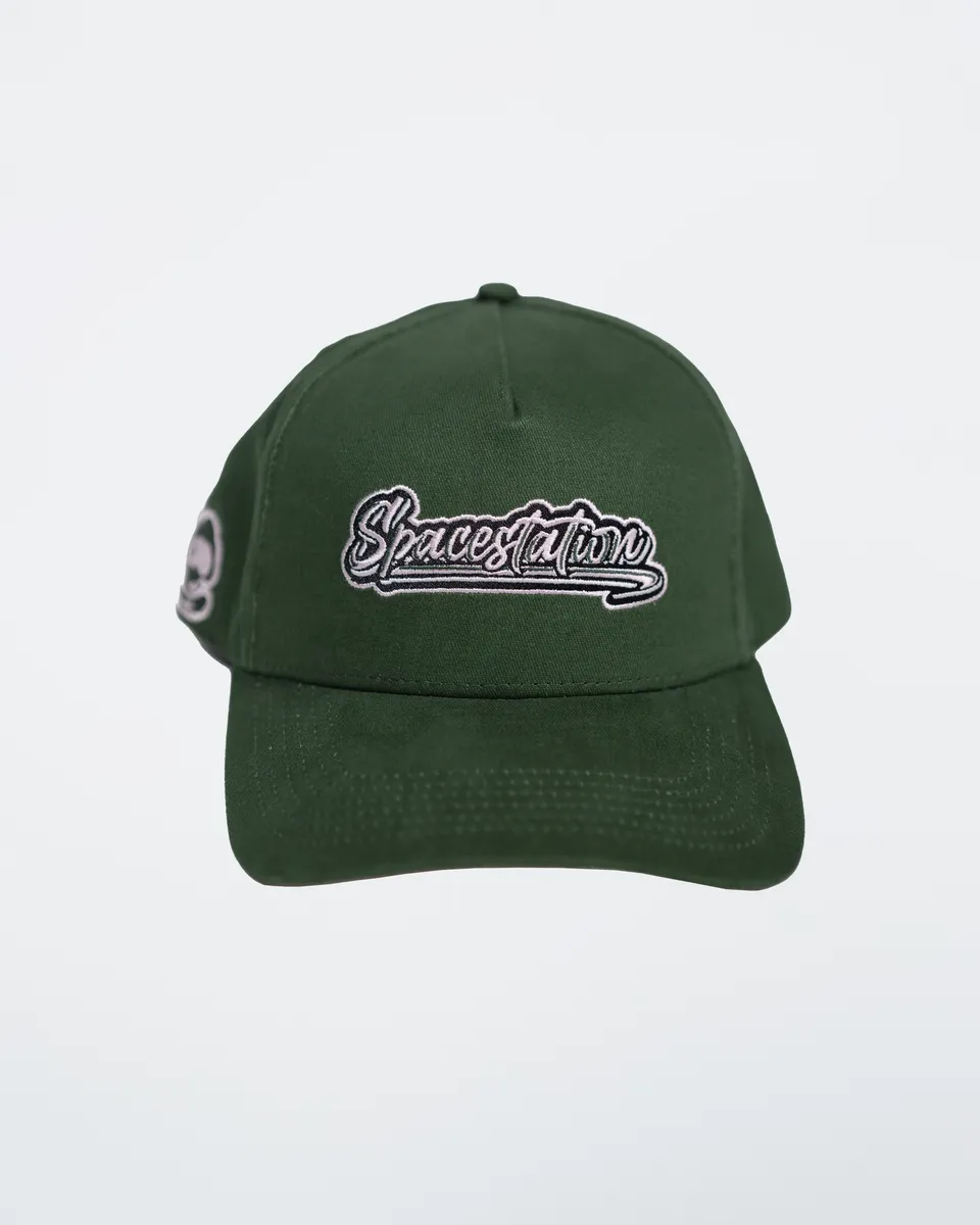 Green and Pink Baseball Hat