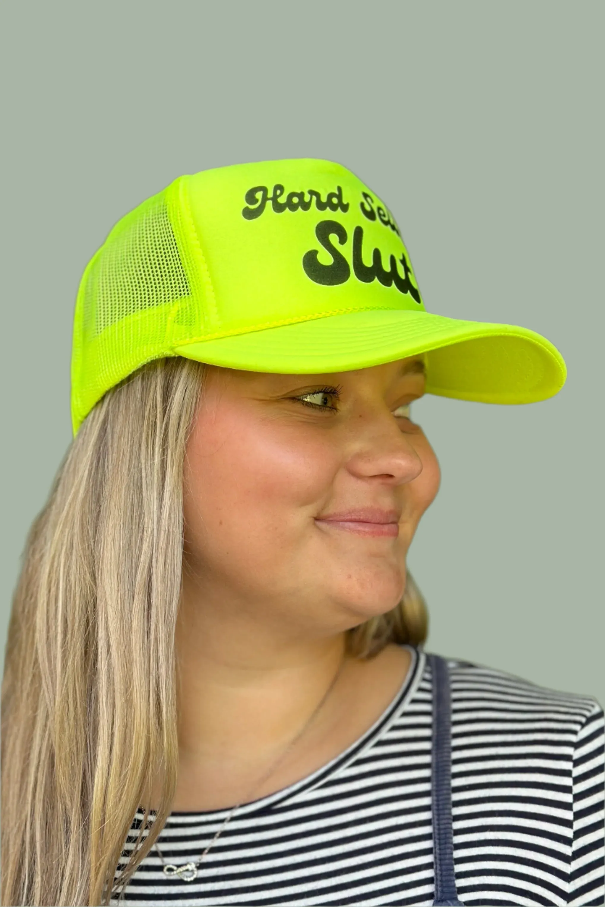 'Hard Seltzer Slut' Foam Trucker Hat Yellow