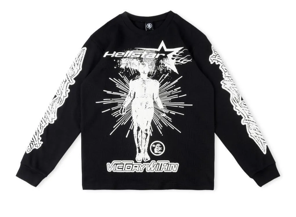 Hellstar Thermal Print Long Sleeve Black