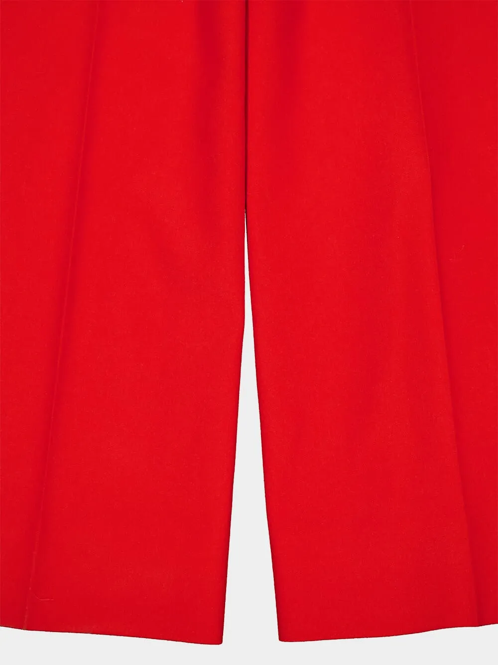 High-Rise Wide-Leg Wool Trousers