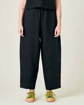 Huxley Black Linen Trousers