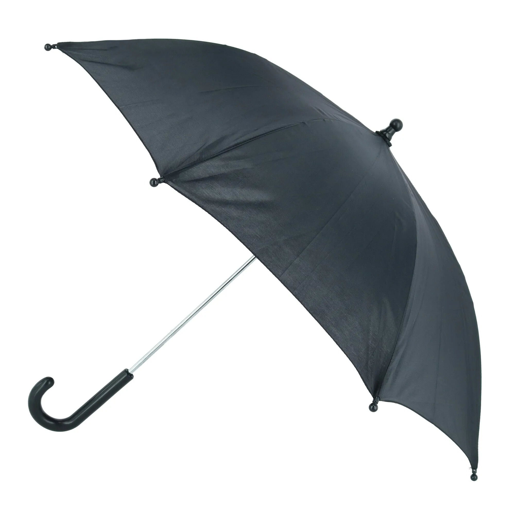 iRain Kid's Solid Color Stick Umbrella with Hook Handle