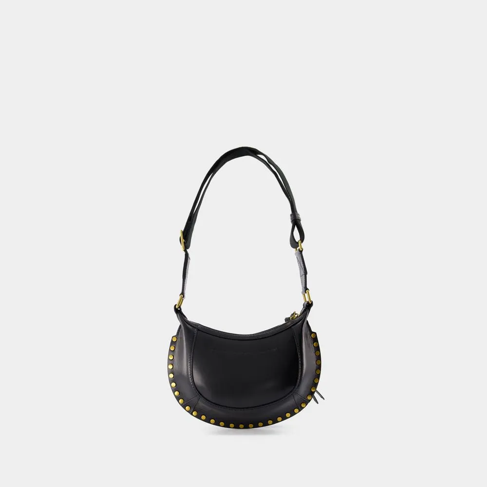 ISABEL MARANT Eclipse Mini Leather Shoulder Bag - Black (W:24cm x H:14cm x D:9cm)