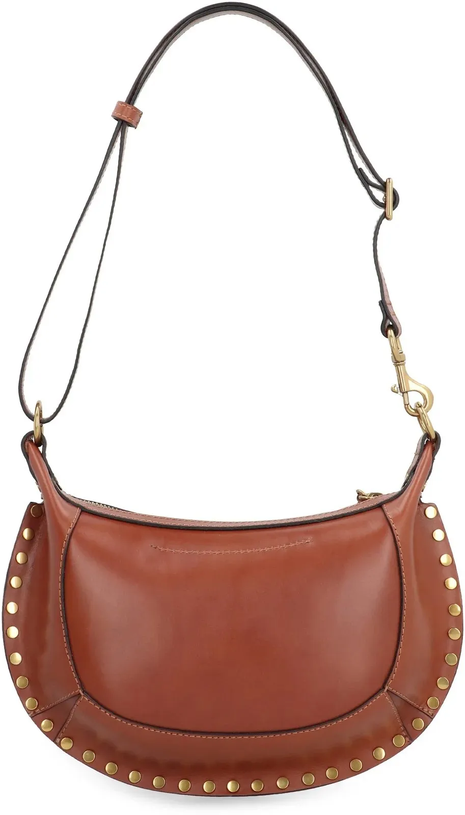 ISABEL MARANT OSKAN MOON SHOULDER BAG COGNAC