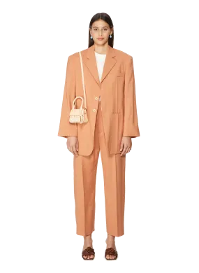 JACQUEMUS  La Veste dHomme hemp and virgin wool blend jacket - Orange