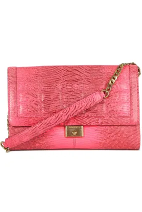 JIMMY CHOO SNAKE EFFECT SHOULDER BAG