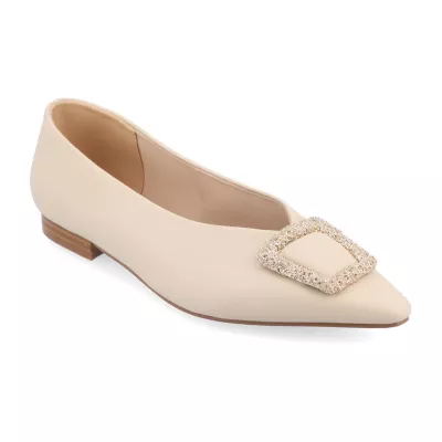 Journee Collection Womens Elowen Pointed Toe Ballet Flats