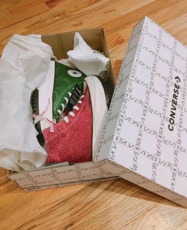 Jw anderson x converse hike star glitter pack multi size us 10.5 hi 164842c