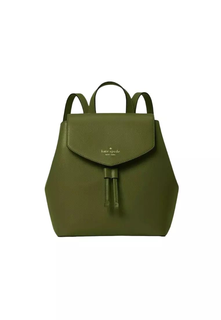 Kate Spade Kate Spade Lizzie Backpack Medium Flap In Enchanted Green KE895