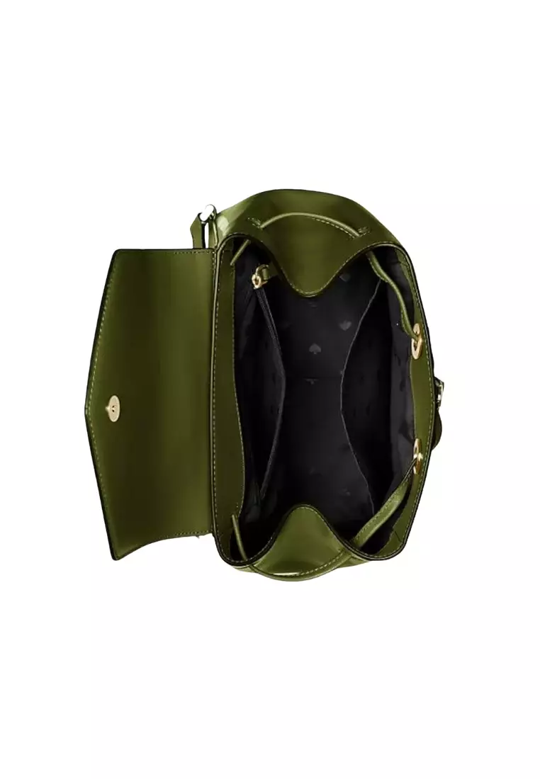 Kate Spade Kate Spade Lizzie Backpack Medium Flap In Enchanted Green KE895