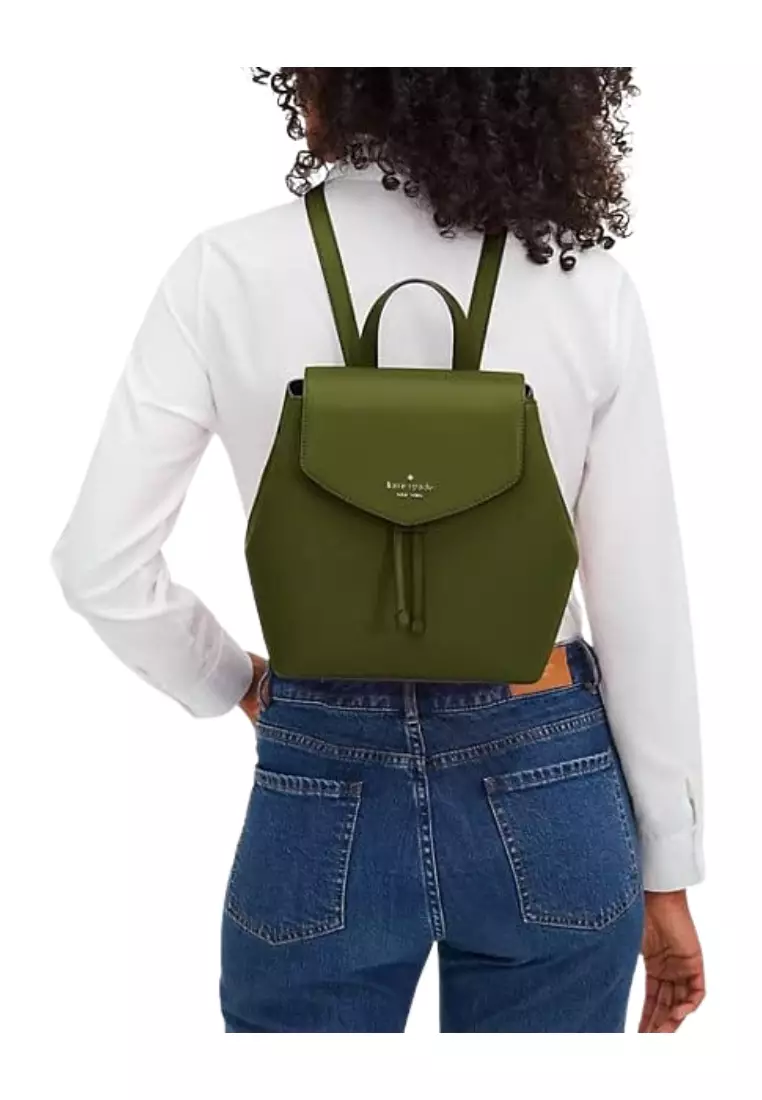 Kate Spade Kate Spade Lizzie Backpack Medium Flap In Enchanted Green KE895