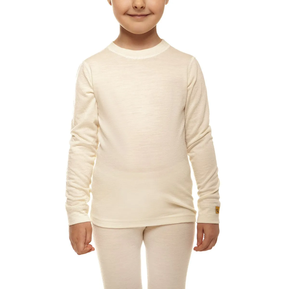 Kids' 160 Thermal Long Sleeve Crew Natural