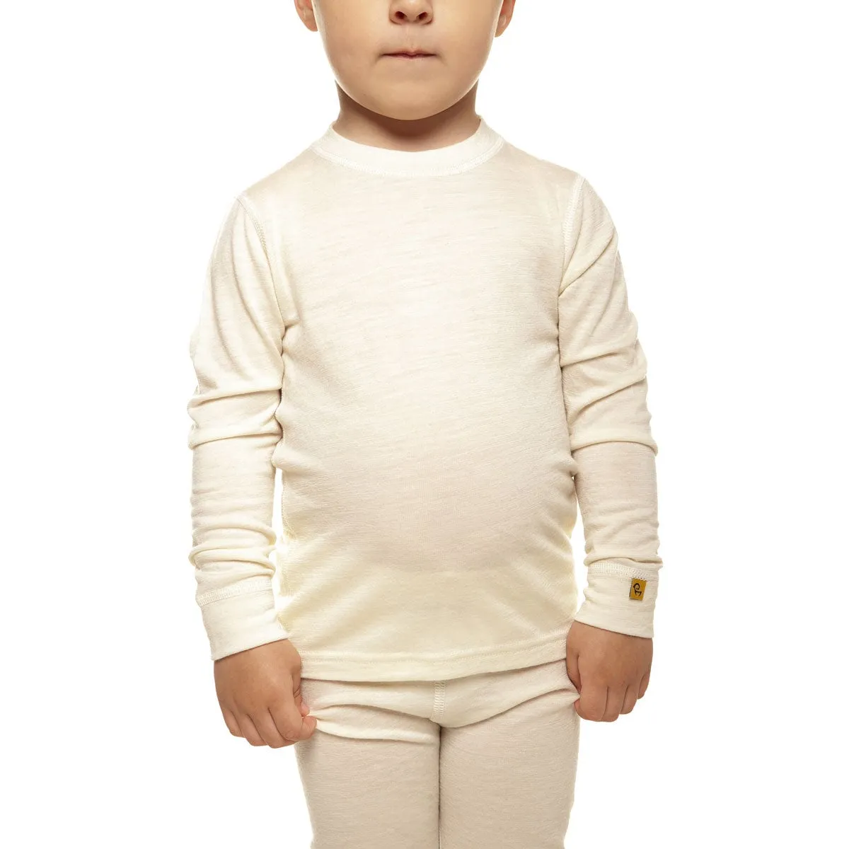 Kids' 160 Thermal Long Sleeve Crew Natural