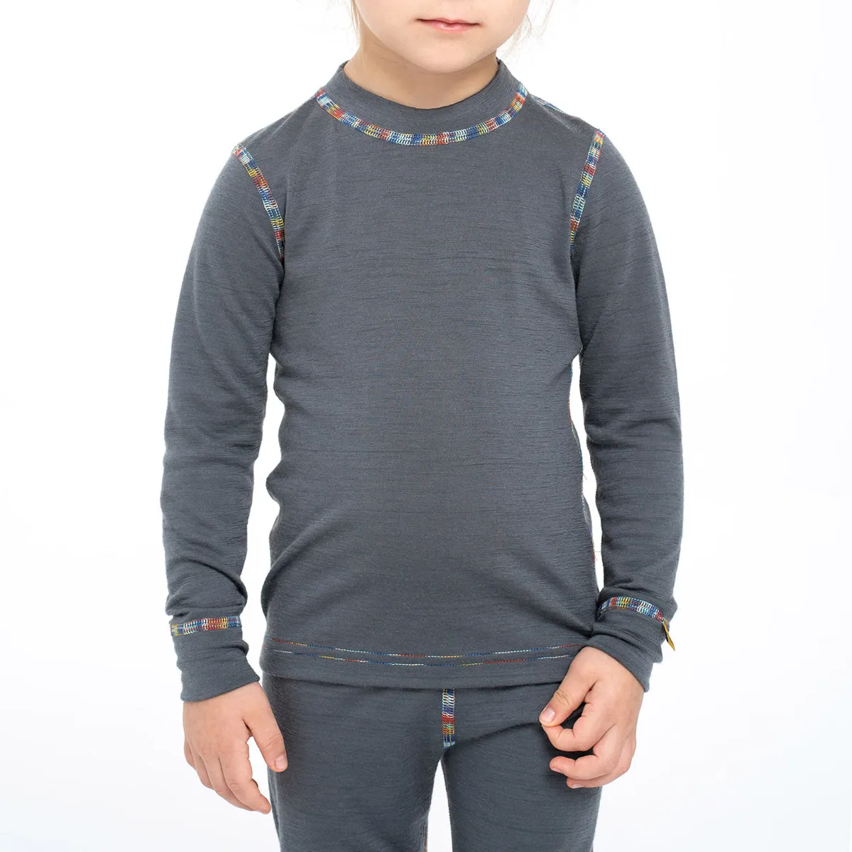 Kids' 160 Thermal Long Sleeve Crew Perfect Grey