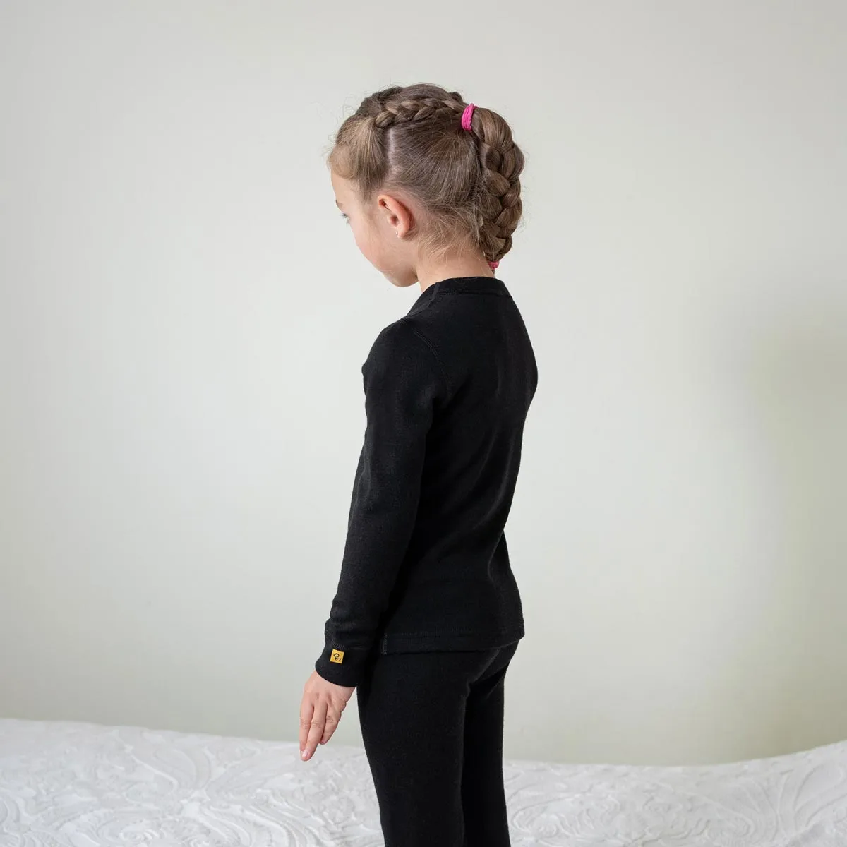 Kids' 250 Thermal Long Sleeve Crew Black